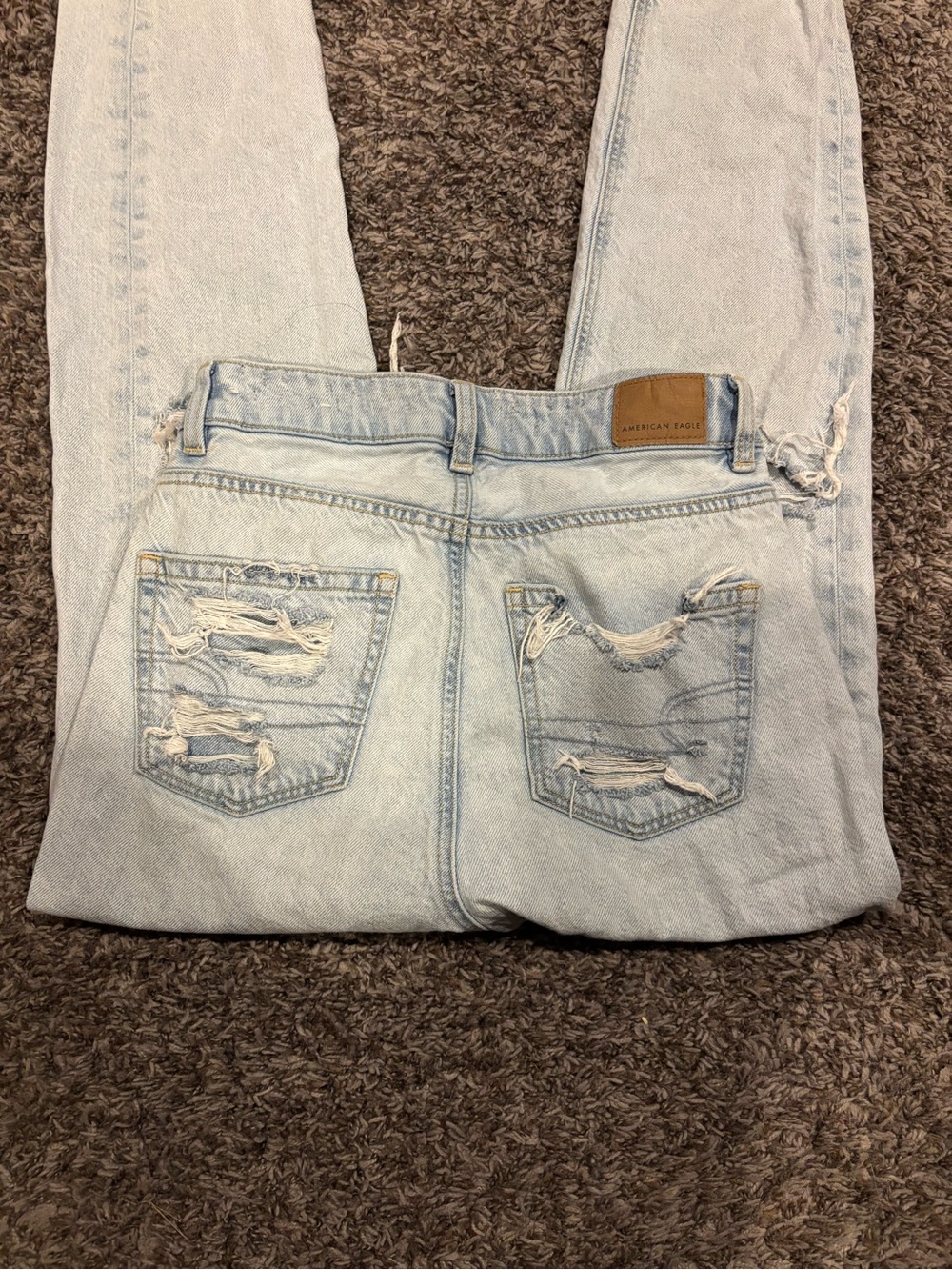 Women’s American Eagle Outfitters Distressed Highest Rise Mom Jeans